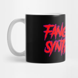 Fangs and Synthwave Big Red Logo Mug